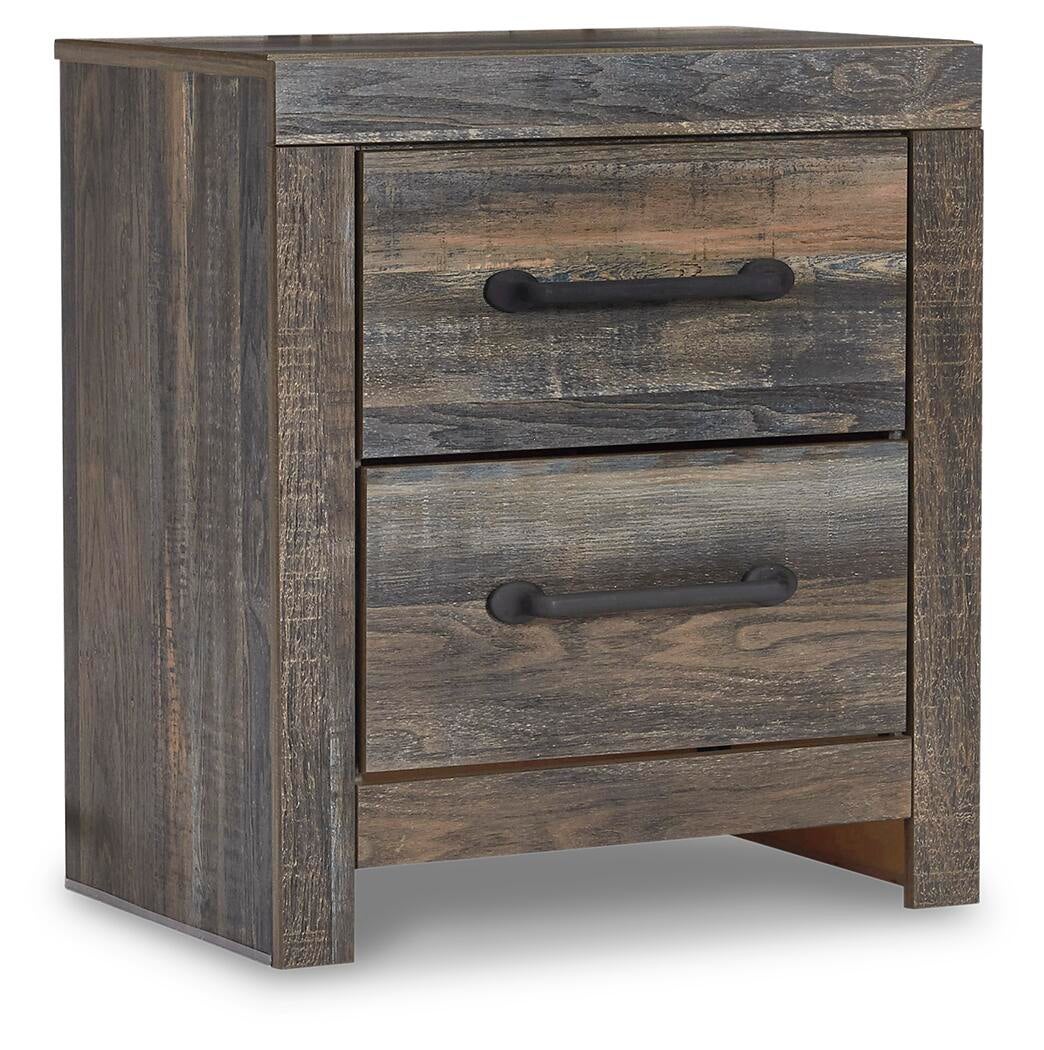 Drystan Full Bookcase Bed with Mirrored Dresser, Chest and Nightstand