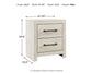 Cambeck King Panel Bed with Mirrored Dresser and Nightstand
