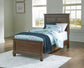 Danabrin Twin Panel Bed with Mirrored Dresser