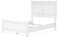 Fortman Full Panel Bed with Mirrored Dresser