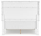 Fortman Full Panel Bed with Mirrored Dresser