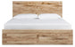 Hyanna Queen Panel Storage Bed with 2 Under Bed Storage Drawer, Dresser, Mirror and Nightstand