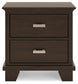 Covetown California King Panel Bed with Mirrored Dresser and Nightstand