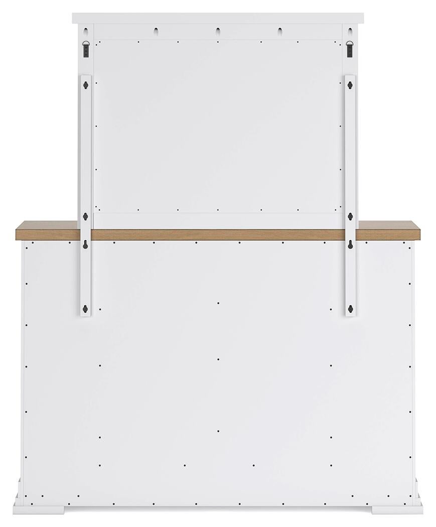 Ashbryn Queen Panel Storage Bed, Dresser and Mirror