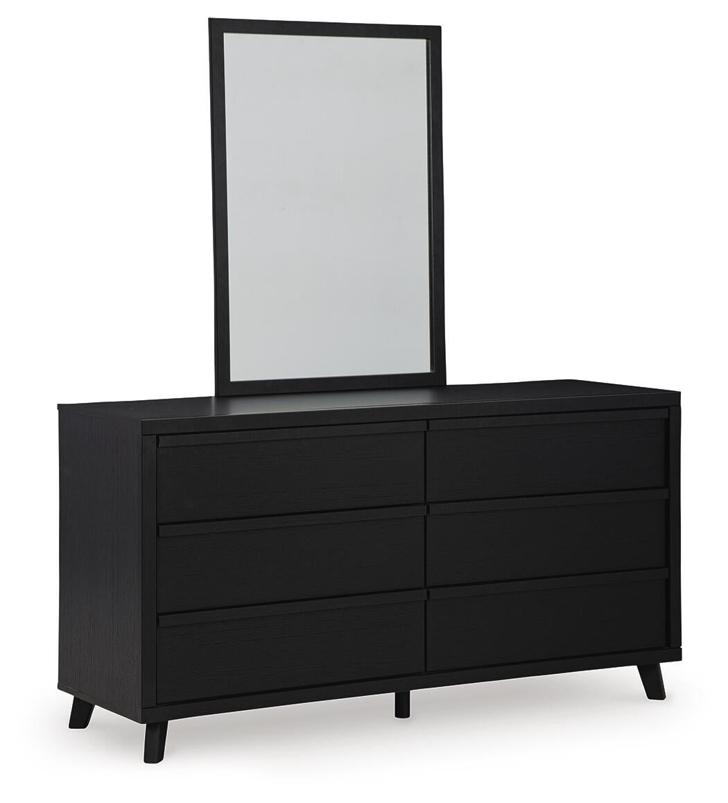 Danziar Queen Panel Bed, Dresser, Mirror and Nightstand