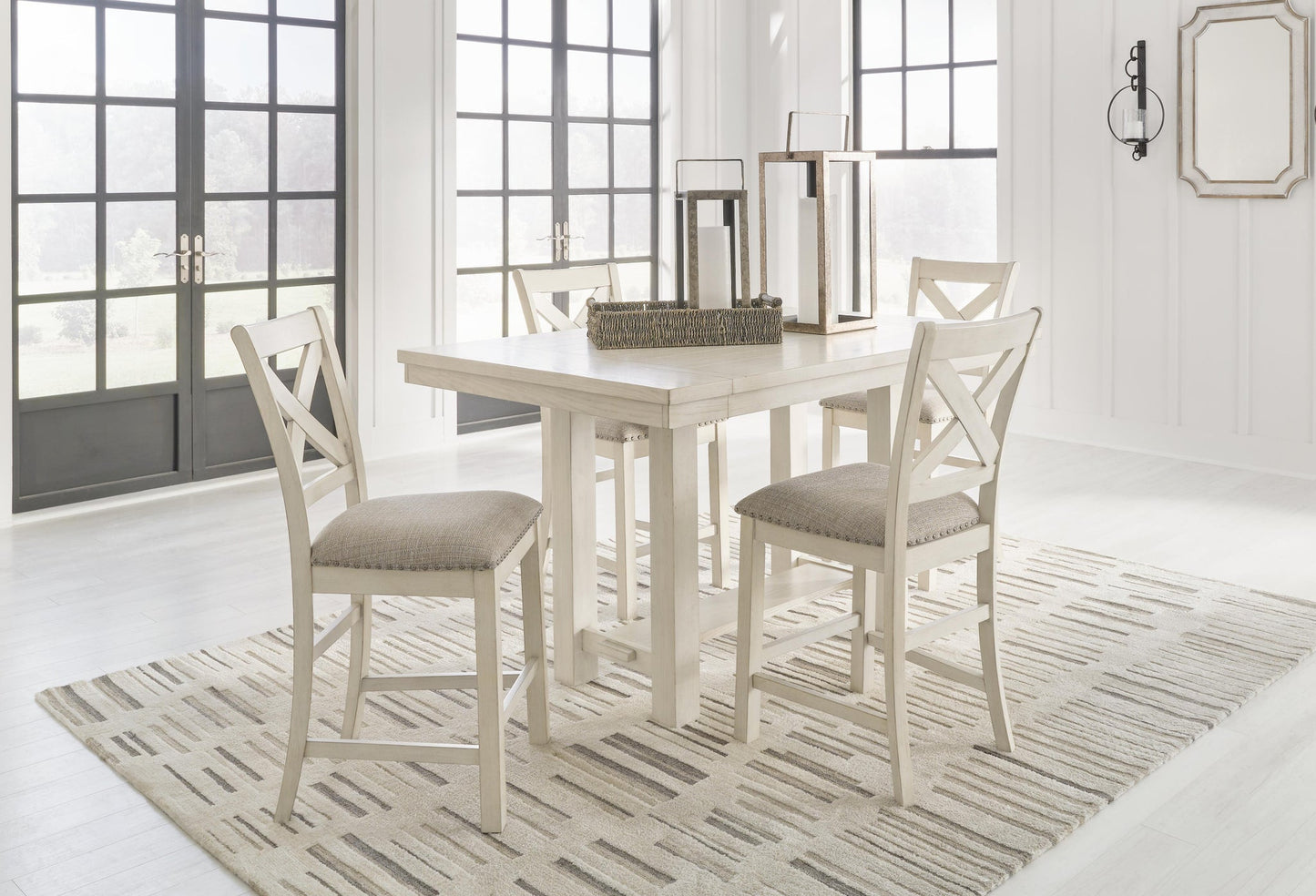 Robbinsdale Counter Height Dining Table and 4 Barstools