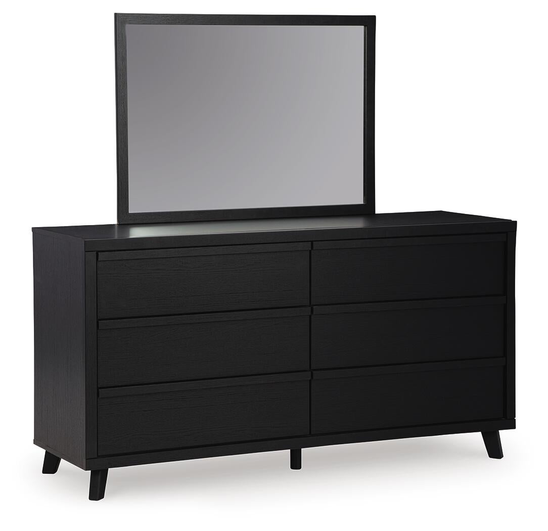 Danziar Queen Panel Headboard, Dresser, Mirror, Chest and Nightstand
