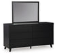 Danziar Queen Panel Headboard, Dresser, Mirror, Chest and Nightstand