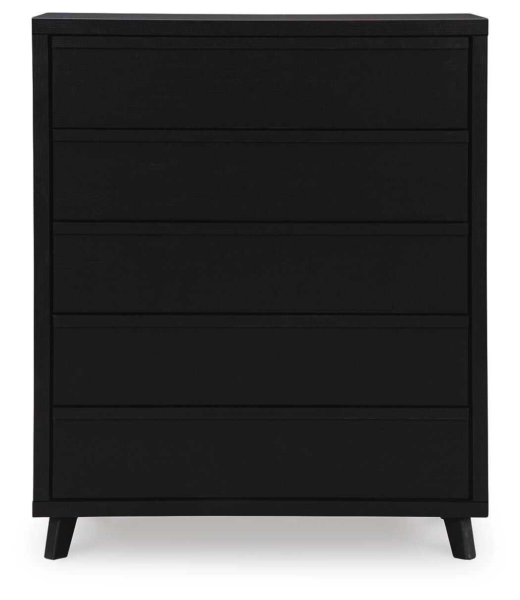 Danziar Queen Panel Headboard, Dresser, Mirror, Chest and Nightstand