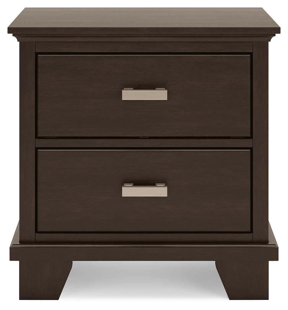 Covetown Twin Panel Bed with Mirrored Dresser and Nightstand