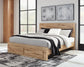 Hyanna Queen Panel Storage Bed, Dresser, Mirror and Nightstand