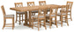 Havonplane Counter Height Dining Table and 8 Barstools