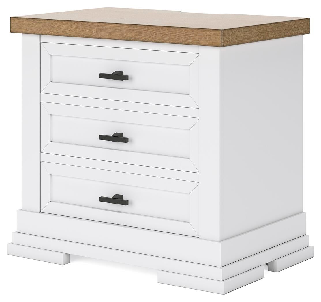 Ashbryn King Panel Storage Bed, Dresser, Mirror and Nightstand