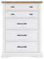 Ashbryn King Panel Storage Bed, Dresser, Mirror, Chest and Nightstand