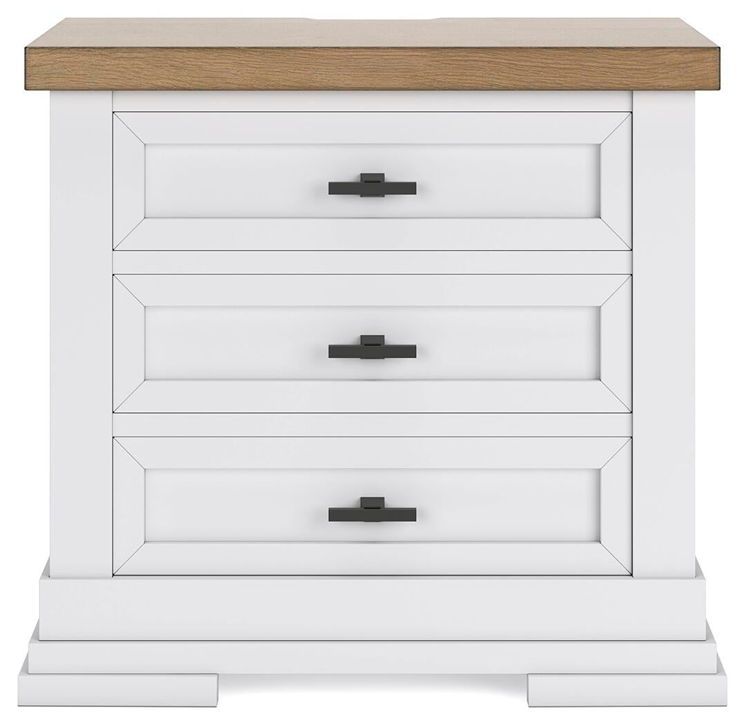 Ashbryn King Panel Storage Bed, Dresser, Mirror, Chest and Nightstand