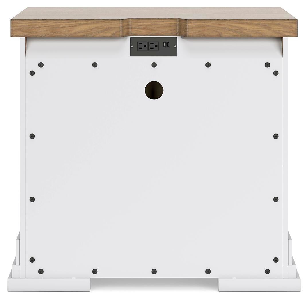 Ashbryn King Panel Storage Bed, Dresser, Mirror, Chest and Nightstand