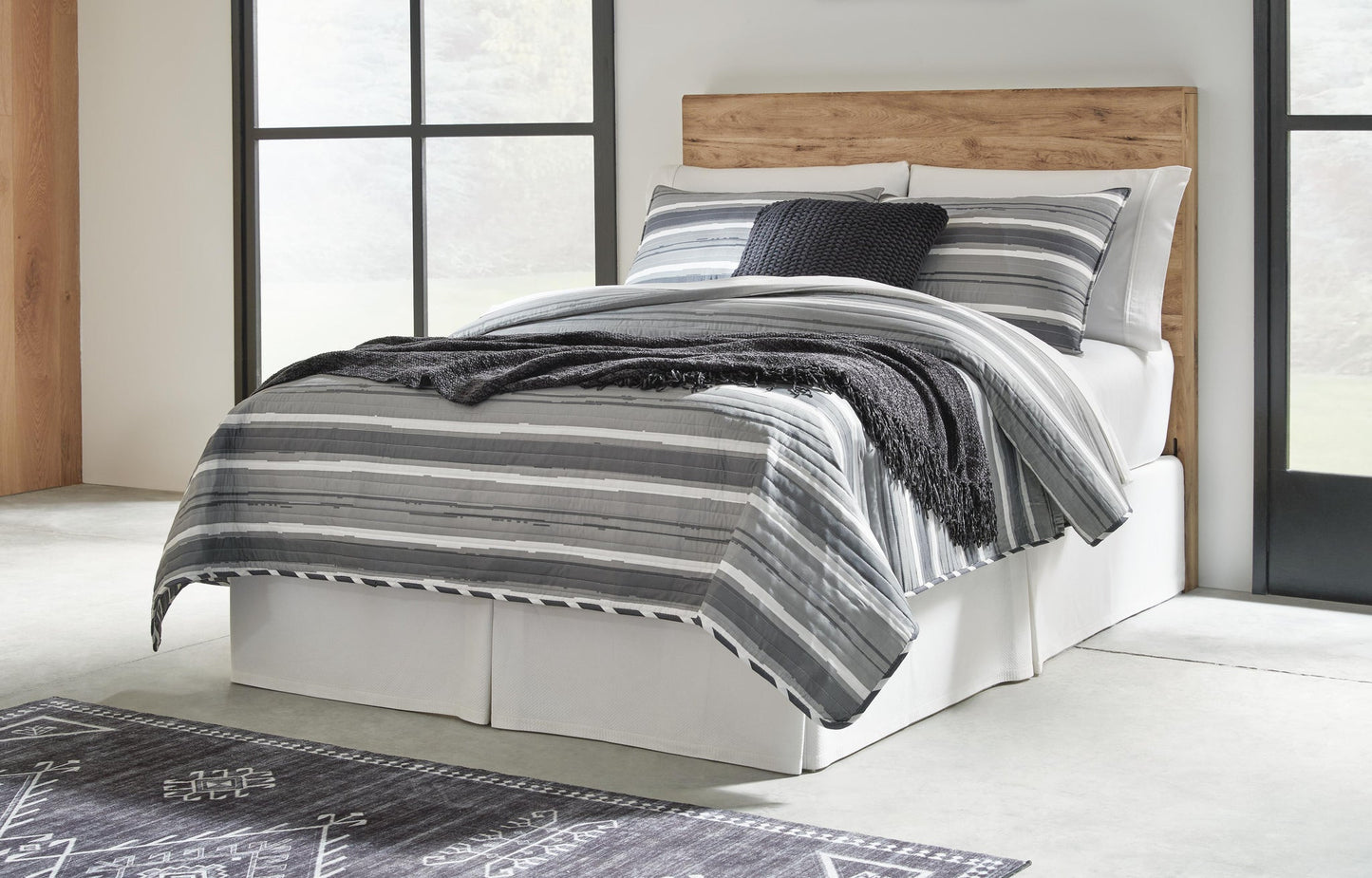 Hyanna Full Panel Headboard, Dresser, Mirror and Nightstand