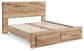 Hyanna King Panel Storage Bed, Dresser, Mirror and Nightstand