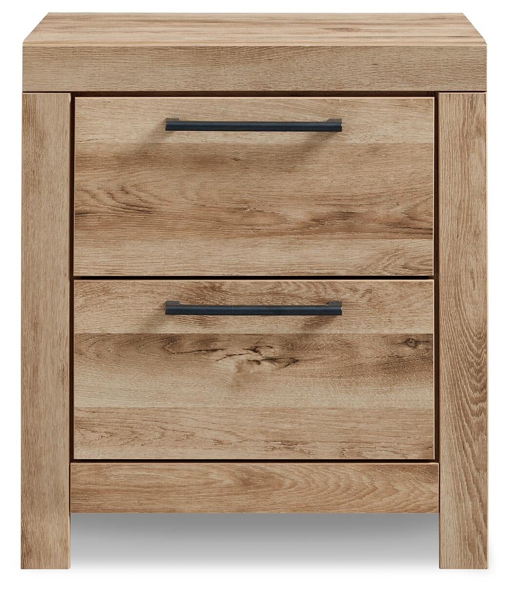 Hyanna King Panel Storage Bed with 1 Under Bed Storage Drawer, Dresser, Mirror and Nightstand