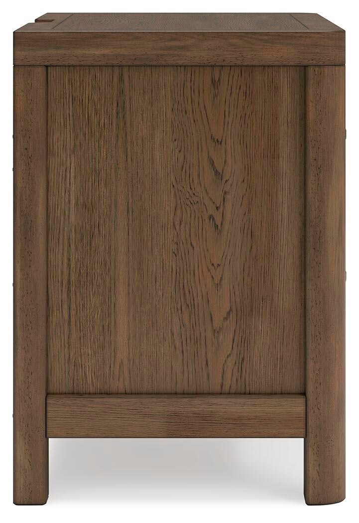 Cabalynn Queen Upholstered Bed with Mirrored Dresser, Chest and Nightstand