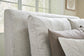 Cabalynn King Upholstered Bed with Mirrored Dresser and Nightstand
