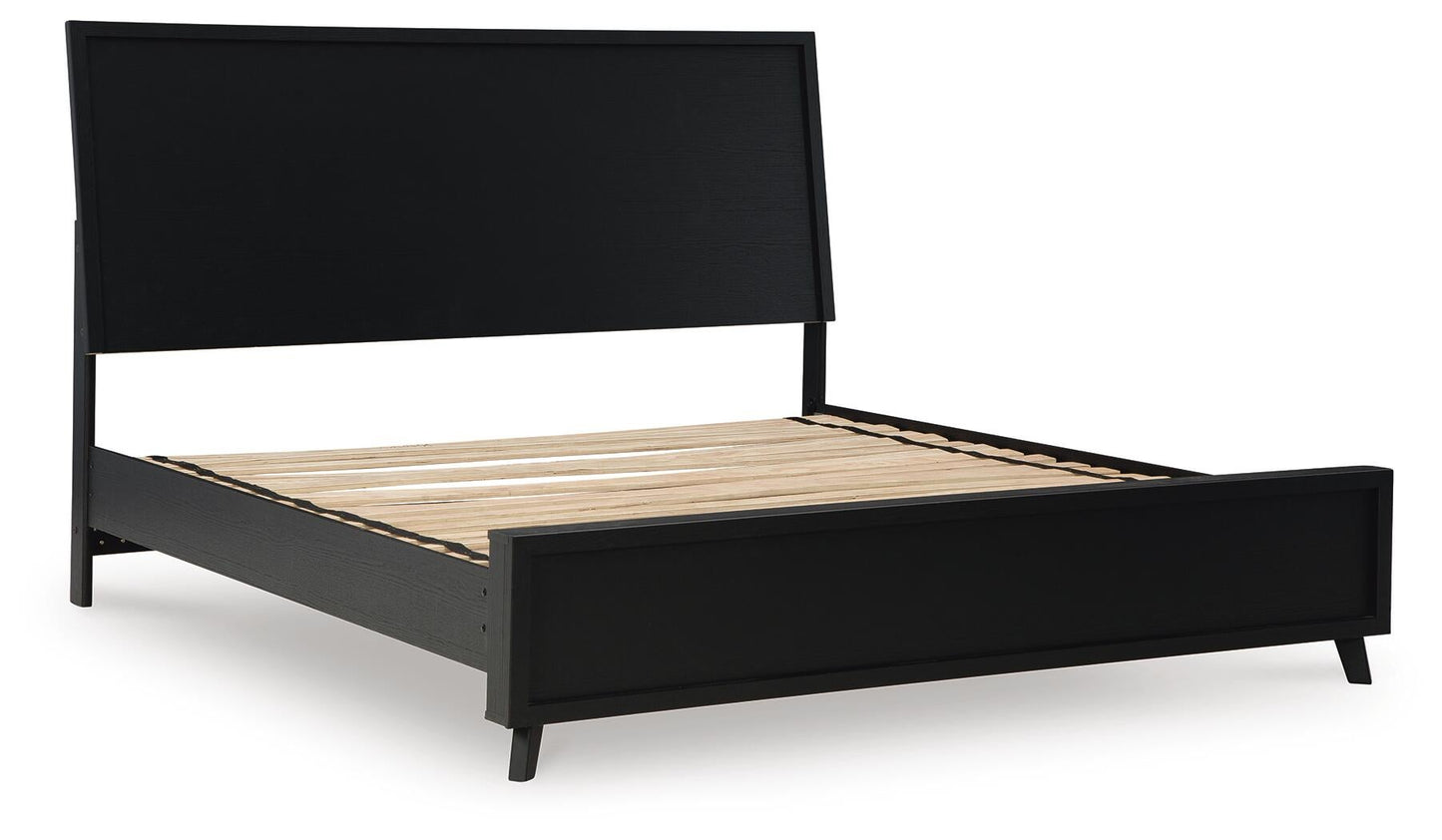 Danziar King Panel Bed, Dresser, Mirror, Chest and Nightstand