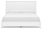 Binterglen California King Panel Bed with Mirrored Dresser and Nightstand