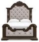 Maylee Queen Upholstered Bed, Dresser, Mirror, Chest and Nightstand
