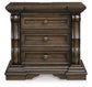 Maylee Queen Upholstered Bed, Dresser, Mirror, Chest and Nightstand