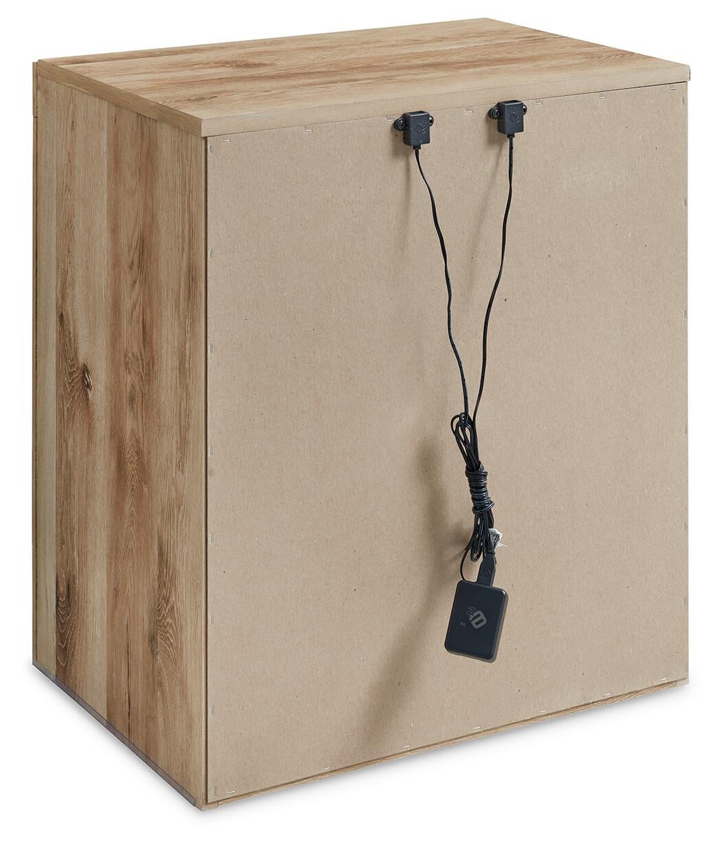 Hyanna Full Panel Bed with 2 Side Storage, Dresser, Mirror and Nightstand