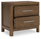 Cabalynn King Panel Bed with Storage with Mirrored Dresser and Nightstand