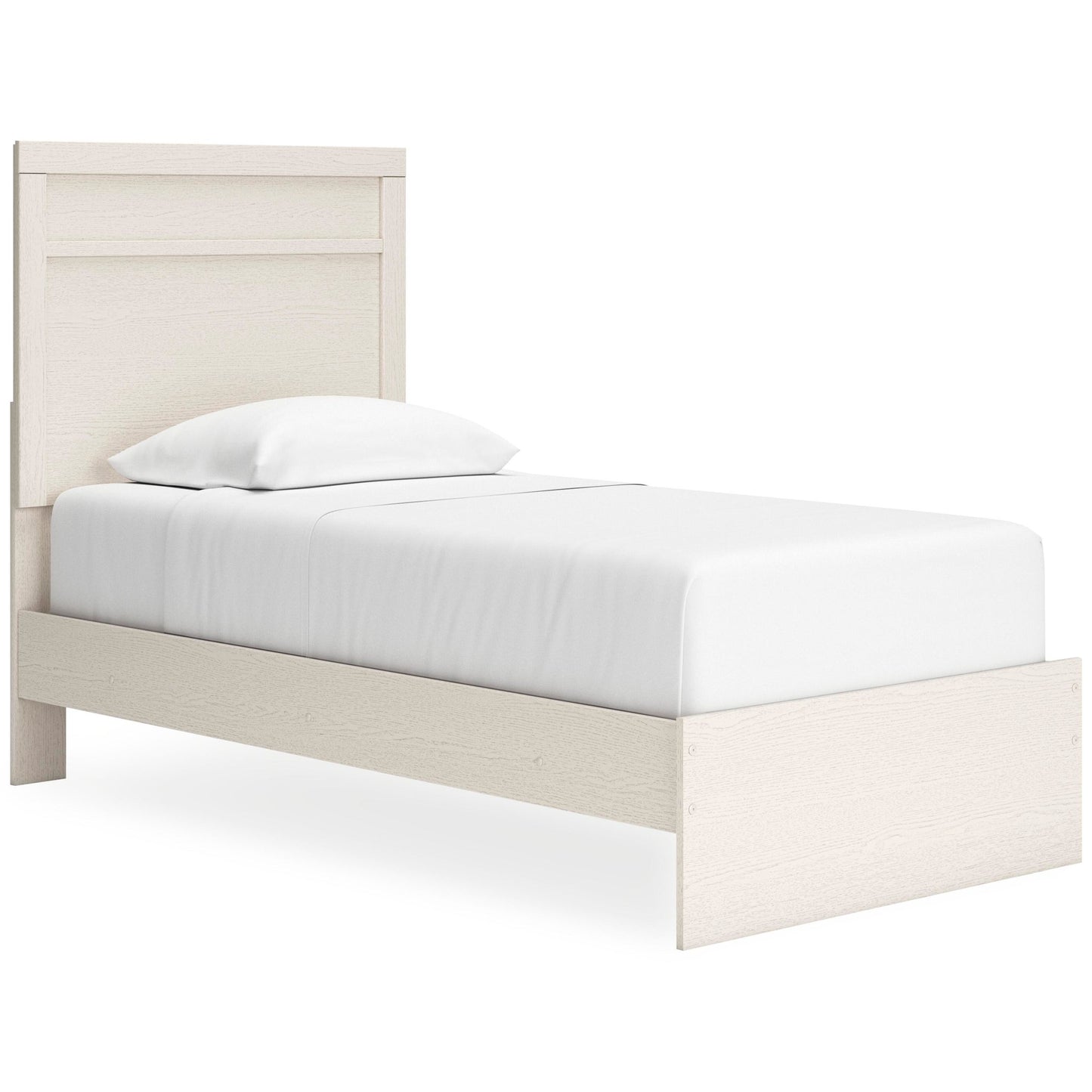 Stelsie Twin Panel Bed with Mirrored Dresser and Nightstand