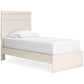 Stelsie Twin Panel Bed with Mirrored Dresser and Nightstand