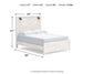 Gerridan Queen Panel Bed with Mirrored Dresser