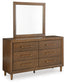 Lyncott King Upholstered Bed, Dresser, Mirror, Chest and Nightstand