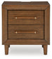 Lyncott Queen Upholstered Bed with Mirrored Dresser and Nightstand