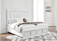Chalanna Queen Upholstered Storage Bed with Mirrored Dresser