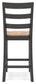 Gesthaven Counter Height Dining Table and 2 Barstools