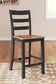 Gesthaven Counter Height Dining Table and 2 Barstools