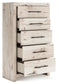 Lawroy Queen Panel Bed with Storage, Dresser, Mirror, Chest and Nightstand