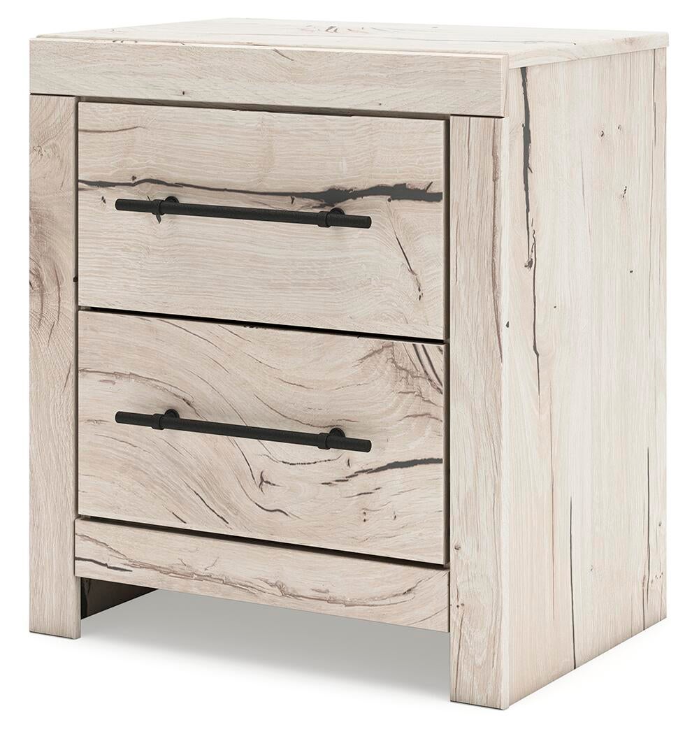Lawroy Queen Panel Bed with Storage, Dresser, Mirror, Chest and Nightstand
