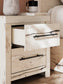 Lawroy King Panel Bed with Storage, Dresser, Mirror, Chest and Nightstand