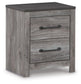 Bronyan King Panel Bed with Mirrored Dresser and Nightstand