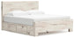 Lawroy King Panel Bed with Storage, Dresser, Mirror and Nightstand
