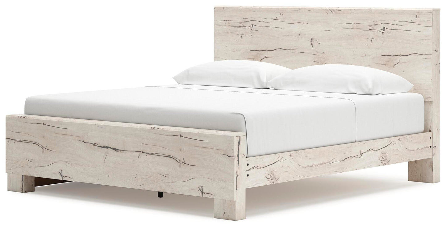 Lawroy King Panel Bed with Storage, Dresser, Mirror and Nightstand