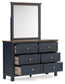 Landocken Queen Panel Bed, Dresser, Mirror and Nightstand