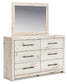 Lawroy Twin Panel Bed with Storage, Dresser, Mirror, Chest and Nightstand