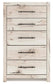 Lawroy Twin Panel Bed with Storage, Dresser, Mirror, Chest and Nightstand