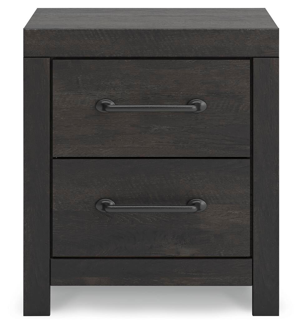 Delmorta Twin Panel Bed with Storage, Dresser, Mirror, Chest and Nightstand