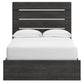 Delmorta Full Panel Bed with Storage, Dresser, Mirror, Chest and Nightstand